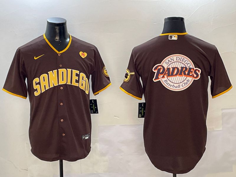 Men San Diego Padres Blank Brown Game 2024 Nike MLB Jersey style 010810